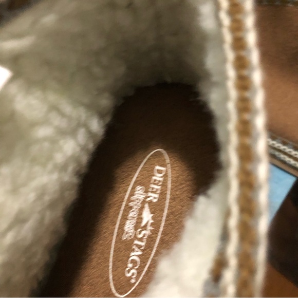 NWT- Deer Stags Slippers Slipperooz 9M Brown - Picture 10 of 13